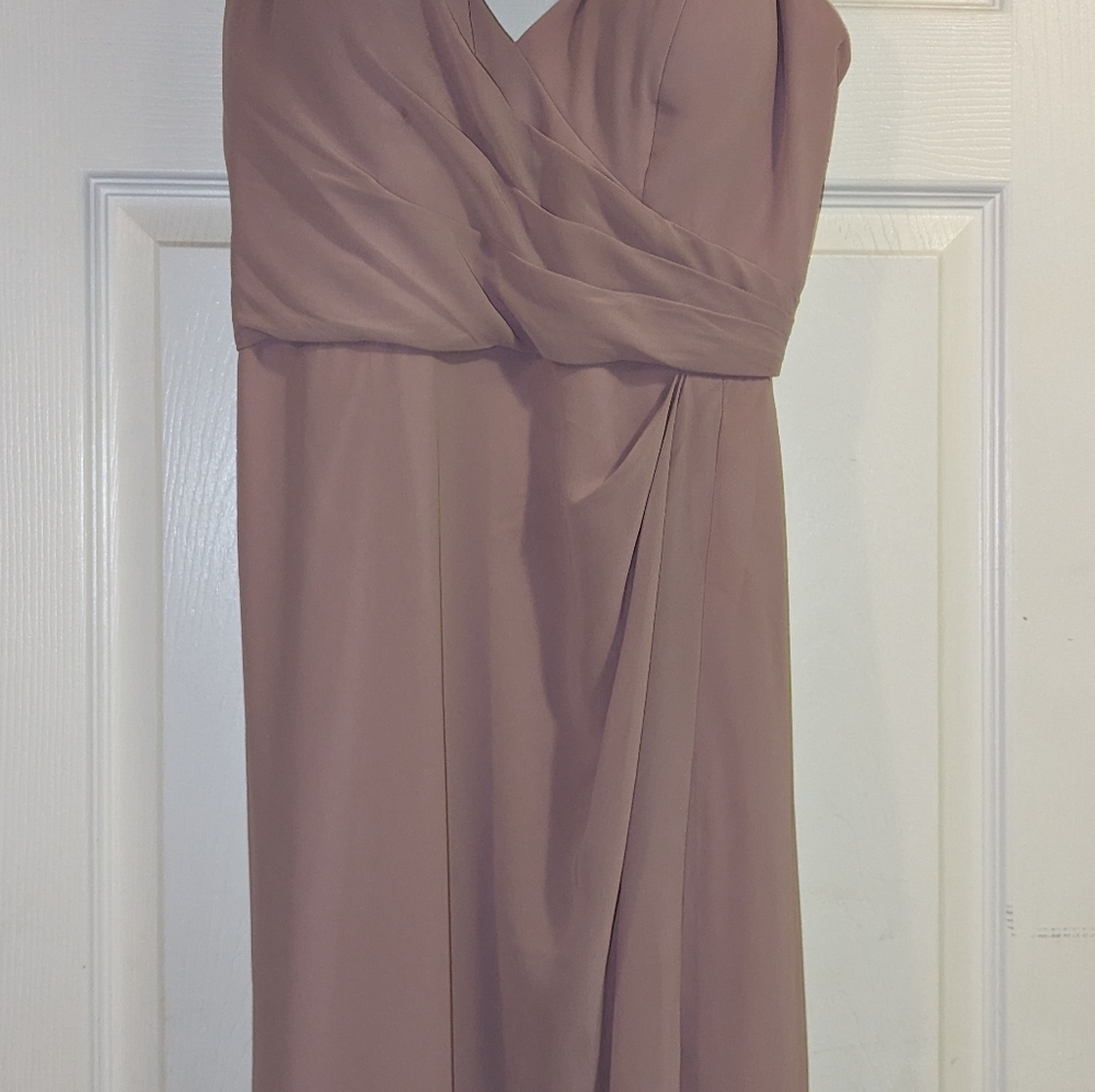 Rose gold Bridesmaid bundle - dress and robe